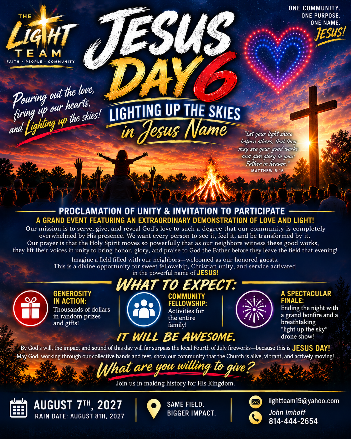 Jesus Day 6 — Light Up the Skies in Jesus Name!